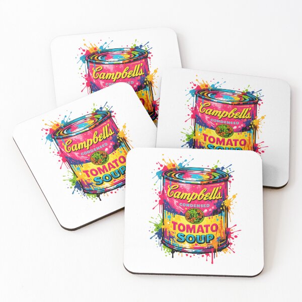 Item preview, Campbell's soup Colorful Pop Art Soup Can T-Shirt – Exploded Paint Graphic Tee – Retro Funky Food Illustration designed and sold by infinitearte.