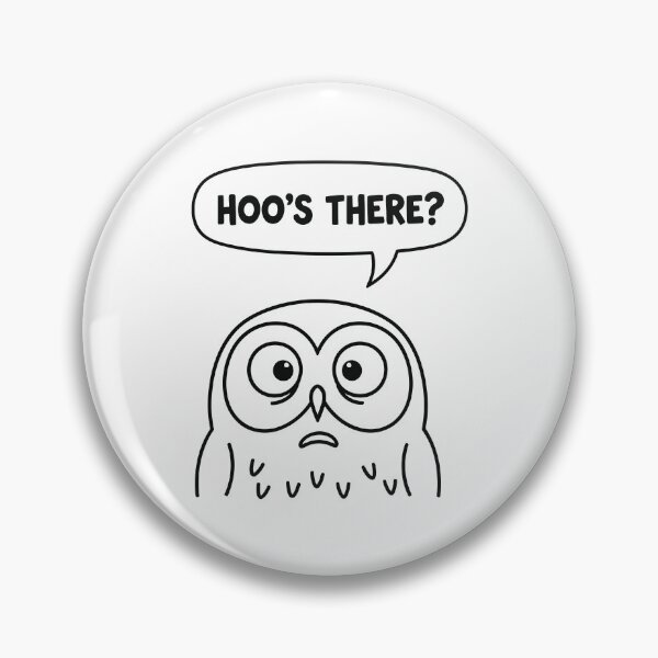 Item preview, Hoo's There - Funny Worried Owl Knock Knock Pun designed and sold by Amir Faysal.