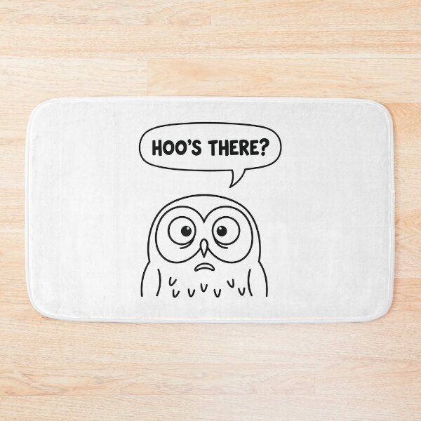 Item preview, Hoo's There - Funny Worried Owl Knock Knock Pun designed and sold by Amir Faysal.