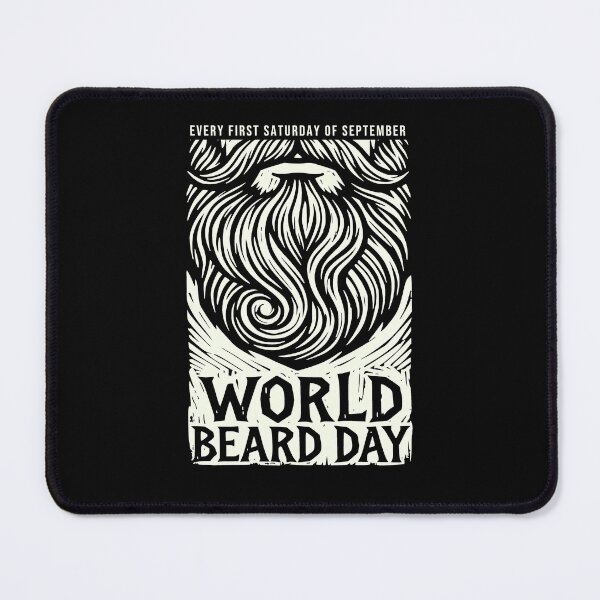 Item preview, World Beard Day - Woodcut designed and sold by AnAzArt.