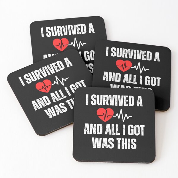 Item preview, Heart attack survivor   funny saying designed and sold by erozzz.