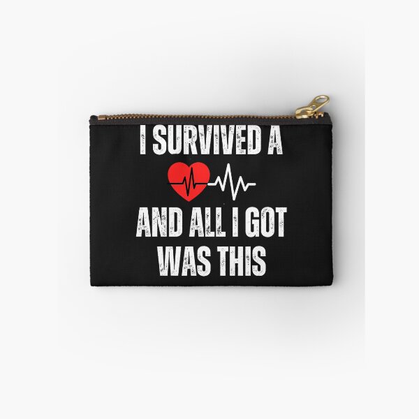 Item preview, Heart attack survivor   funny saying designed and sold by erozzz.