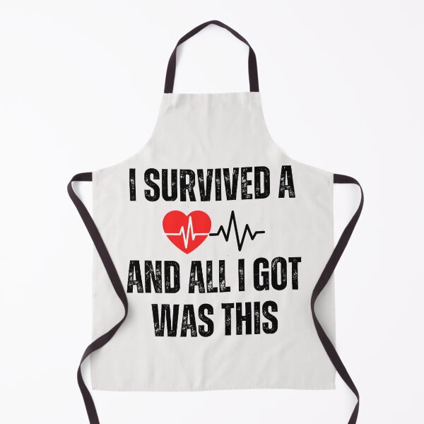 Item preview, Heart attack survivor funny saying designed and sold by erozzz.