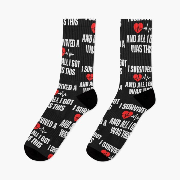 Item preview, Heart attack survivor   funny saying designed and sold by erozzz.