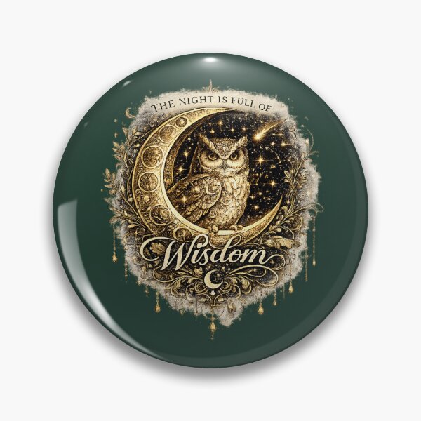 Item preview, The Night Is Full of Wisdom | Celestial Owl Moon Art designed and sold by 'VARI'.