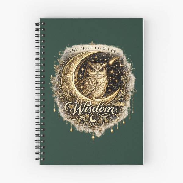 Item preview, The Night Is Full of Wisdom | Celestial Owl Moon Art designed and sold by 'VARI'.