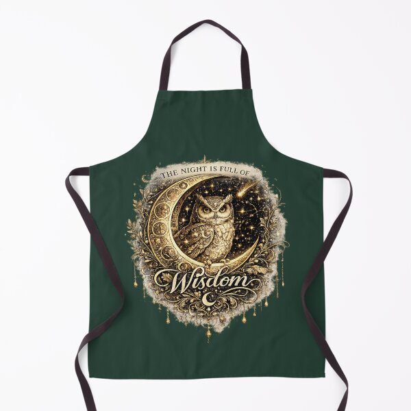 Item preview, The Night Is Full of Wisdom | Celestial Owl Moon Art designed and sold by 'VARI'.