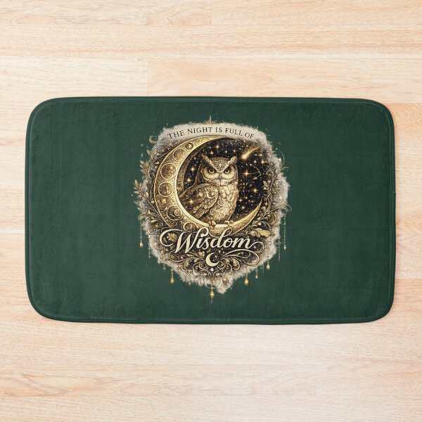 Item preview, The Night Is Full of Wisdom | Celestial Owl Moon Art designed and sold by 'VARI'.