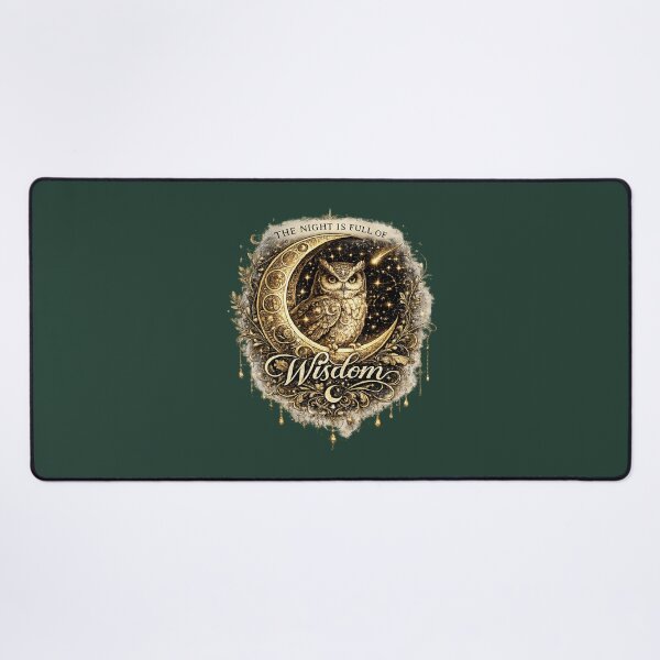 Item preview, The Night Is Full of Wisdom | Celestial Owl Moon Art designed and sold by 'VARI'.