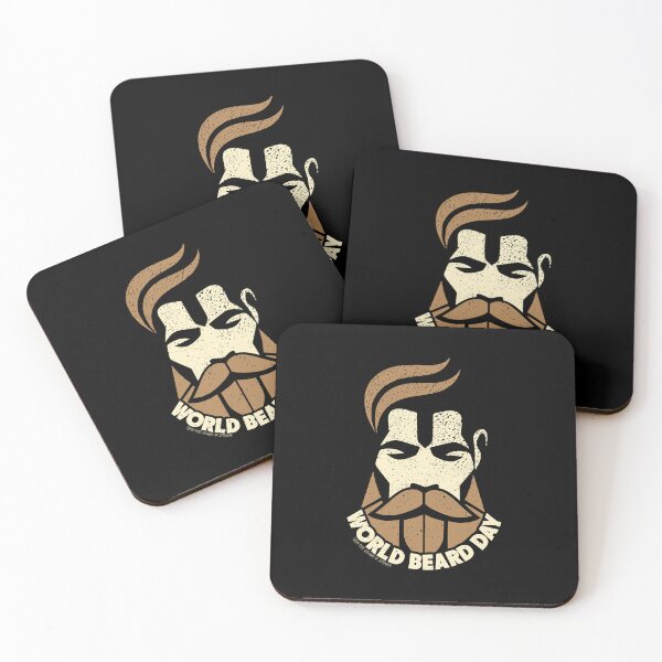 Item preview, World Beard Day - Geometric Bearded Man designed and sold by AnAzArt.