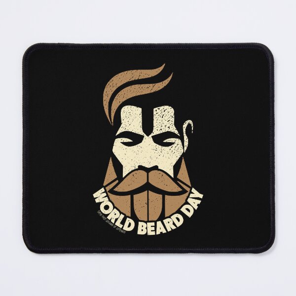 Item preview, World Beard Day - Geometric Bearded Man designed and sold by AnAzArt.