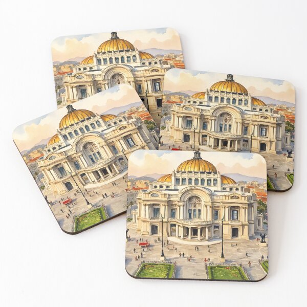 Item preview, Mexico City Watercolor Palacio de Bellas Artes designed and sold by Magnolia Valley Art.