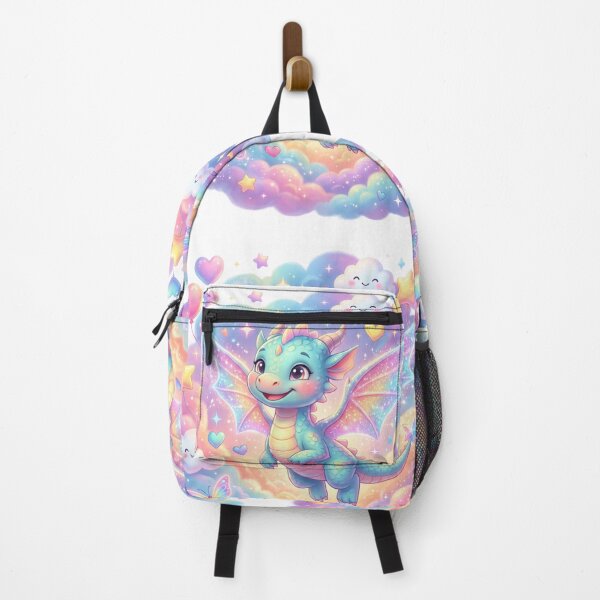 Item preview, Baby dragon flying through clouds designed and sold by kidoramagic.