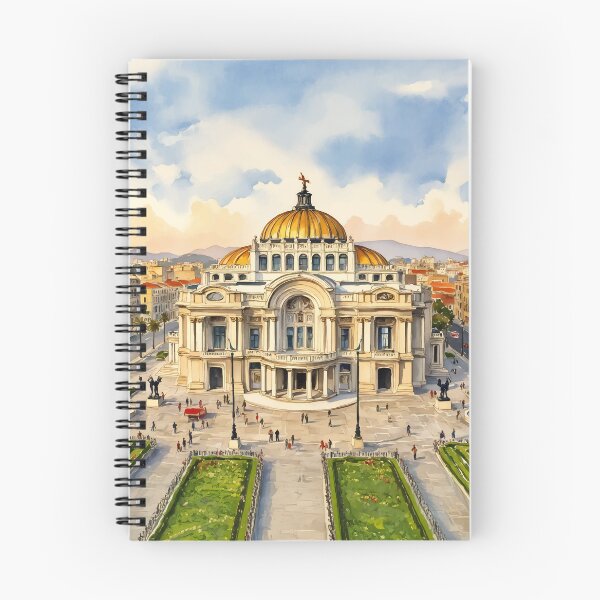 Item preview, Mexico City Watercolor Palacio de Bellas Artes designed and sold by Magnolia Valley Art.