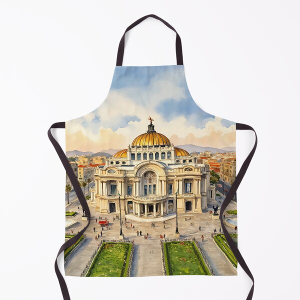 Item preview, Mexico City Watercolor Palacio de Bellas Artes designed and sold by Magnolia Valley Art.