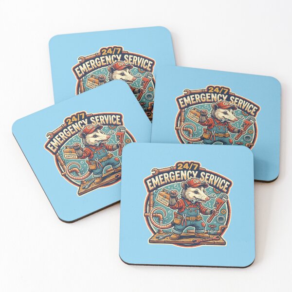 Item preview, Emergency service - Opossum as a plumber  designed and sold by ParadoxParadox.