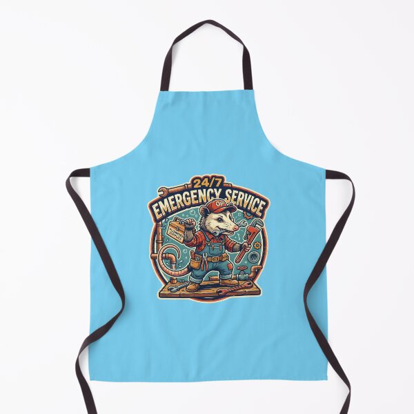 Item preview, Emergency service - Opossum as a plumber designed and sold by ParadoxParadox.