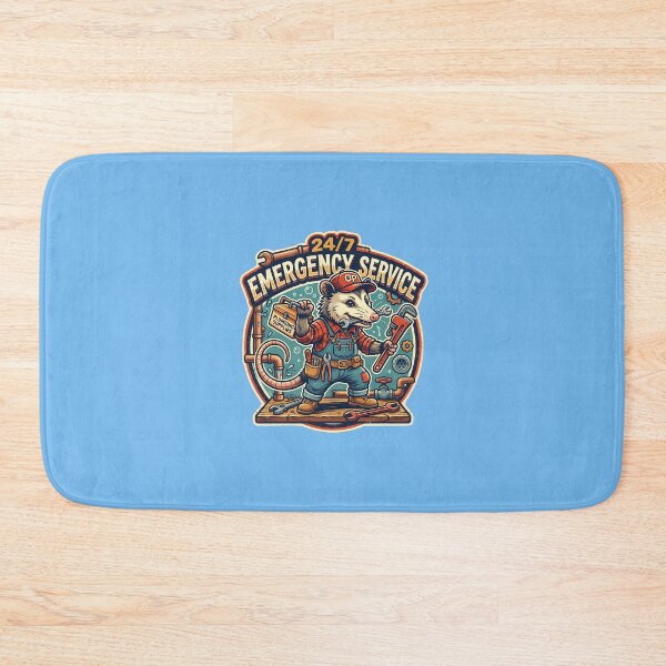 Item preview, Emergency service - Opossum as a plumber  designed and sold by ParadoxParadox.