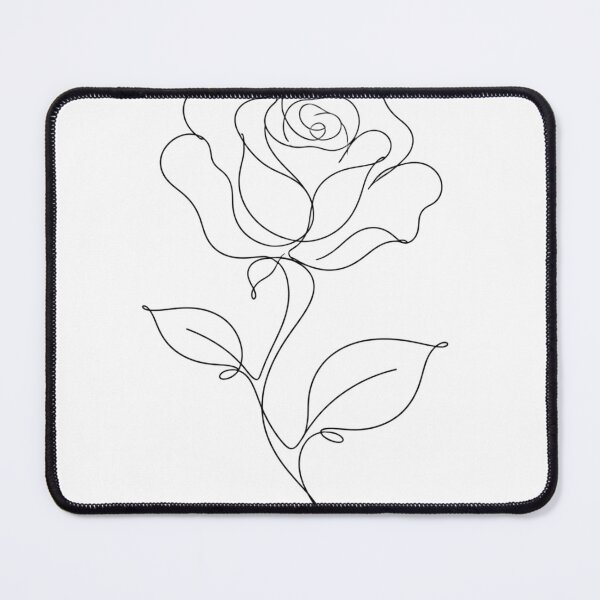 Item preview, Elegant Rose Flower One Line Art Minimalist Botanical designed and sold by Broken143.