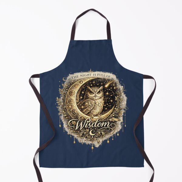Item preview, The Night Is Full of Wisdom | Celestial Owl Moon Art designed and sold by 'VARI'.