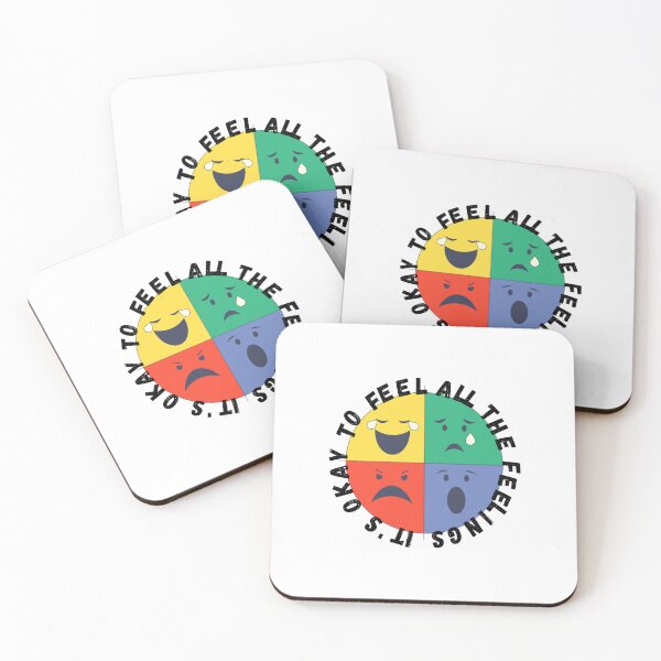 Item preview, It's Okay to Feel All the Feelings - Mental Health Awareness Cute Retro Emotions Design designed and sold by ArtivaaStudio.