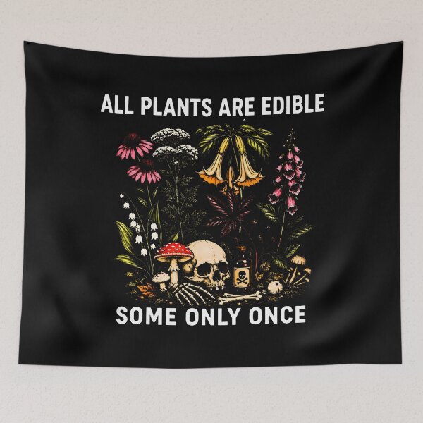 Item preview, All Plants Are Edible Some Only Once Vintage Botanical designed and sold by Arens ★★★★★.