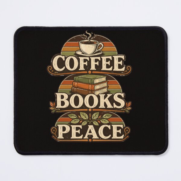 Item preview, Coffee Books Peace | Bibliophile Gift | Coffee and Books Lover | Cozy Reading Life designed and sold by DaVinci_drop.