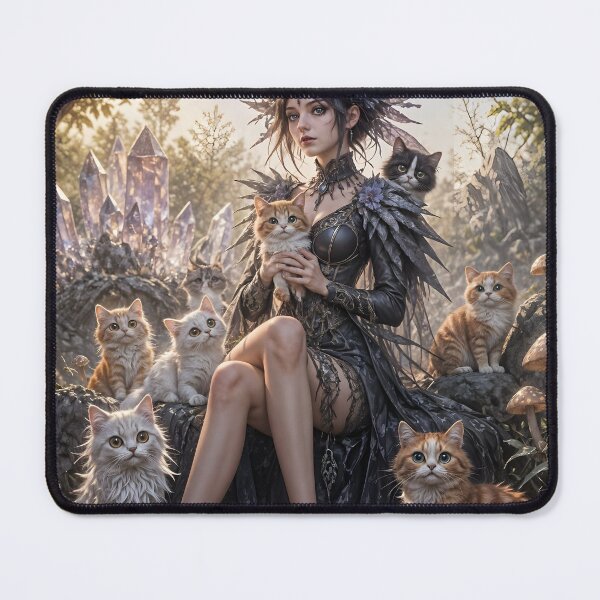 Item preview, Lady Etheria surrounded with Cats designed and sold by FrancoAsh.