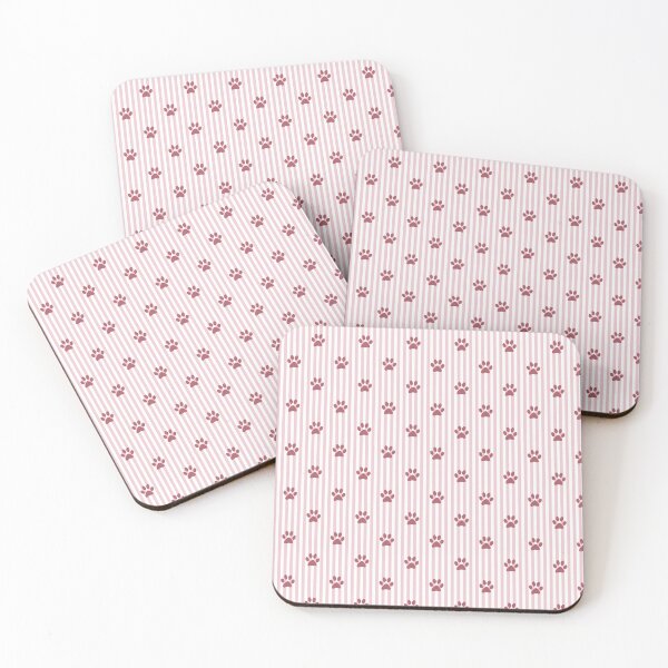 Item preview, Pink Paw Print Stripes | Preppy Dog Lover Gift | Cat Paw Puppy Footprint | Pet Lover Decor | Pet Owner Gift | Minimalist Pet Pattern | Girly Paw Stripes  designed and sold by VivaFy.