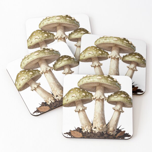 Item preview, Death Cap Mushroom Trio designed and sold by IllumeInk.