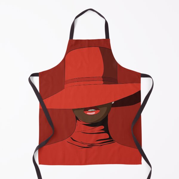 Item preview, Crimson Elegance – Minimalist Black Woman in Red Wide Brim Hat | Modern Fashion Wall Art designed and sold by dennaibz.