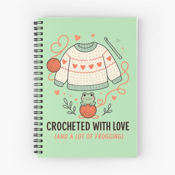 Item preview, Crocheted With Love Frogging Funny Crochet Gift Knitting designed and sold by Voxly.