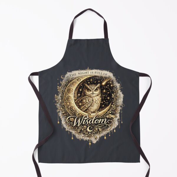 Item preview, The Night Is Full of Wisdom | Celestial Owl Moon Art designed and sold by 'VARI'.