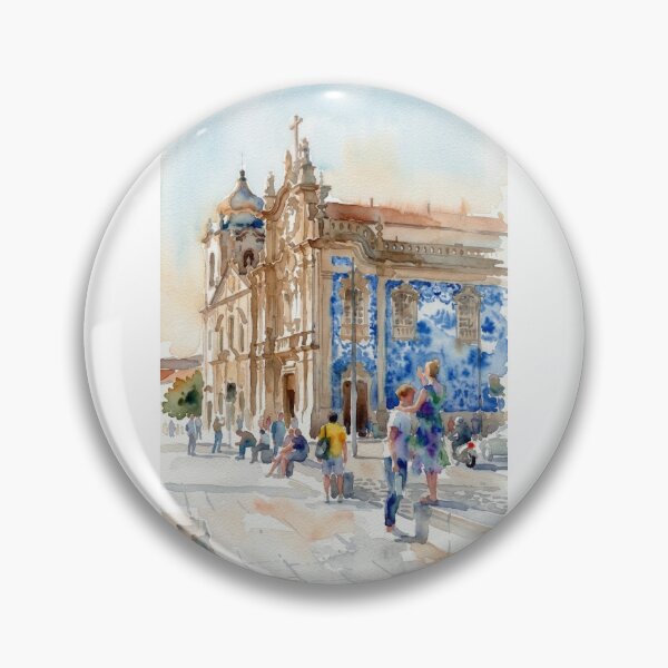 Item preview, Igreja do Carmo Porto Watercolor designed and sold by caracatita75.