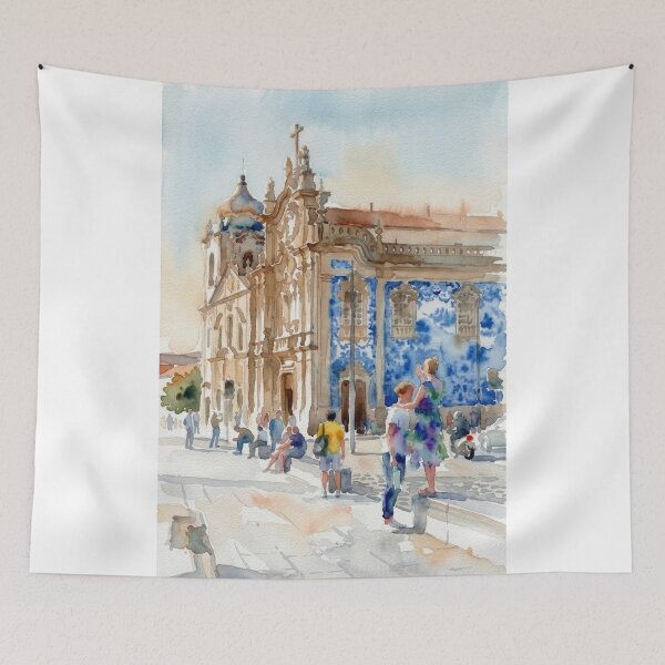 Item preview, Igreja do Carmo Porto Watercolor designed and sold by caracatita75.