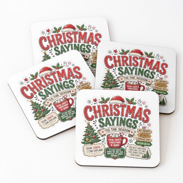 Item preview, Christmas Sayings – Festive Holiday Quote Design designed and sold by LewpyG.