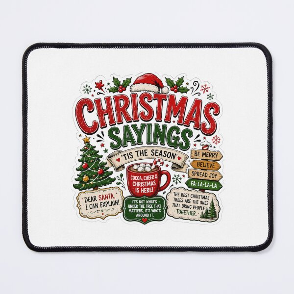 Item preview, Christmas Sayings – Festive Holiday Quote Design designed and sold by LewpyG.
