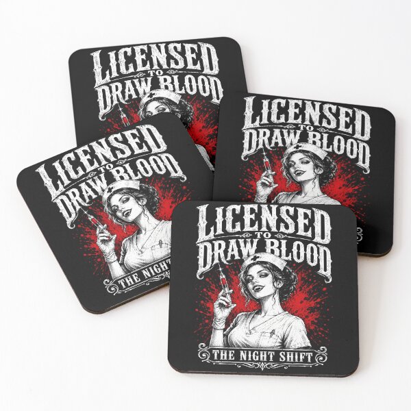 Item preview, Licensed to Draw Blood Night Shift Nurse designed and sold by Victor Shadehorn.
