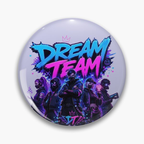 Item preview, DREAM TEAM Gaming Sticker | Neon Esports Squad Streetwear Design designed and sold by Stylestickers55.