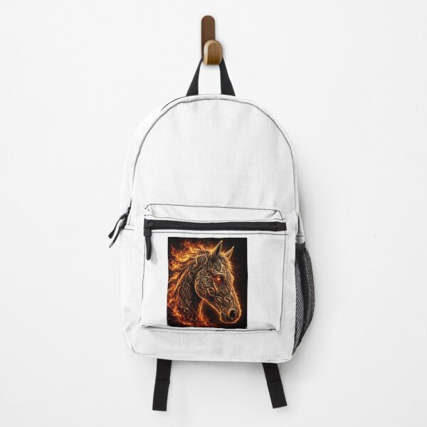 Item preview, Flaming Typographic Horse Head designed and sold by GRFORA.