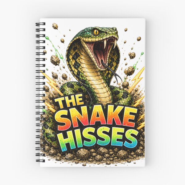Item preview, The Snake Hisses – Bold Colorful Snake Illustration designed and sold by CMA Design Studio.