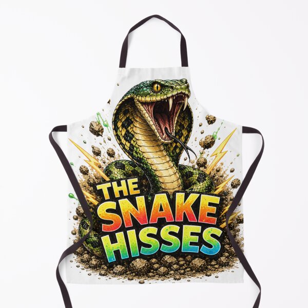 Item preview, The Snake Hisses – Bold Colorful Snake Illustration designed and sold by CMA Design Studio.