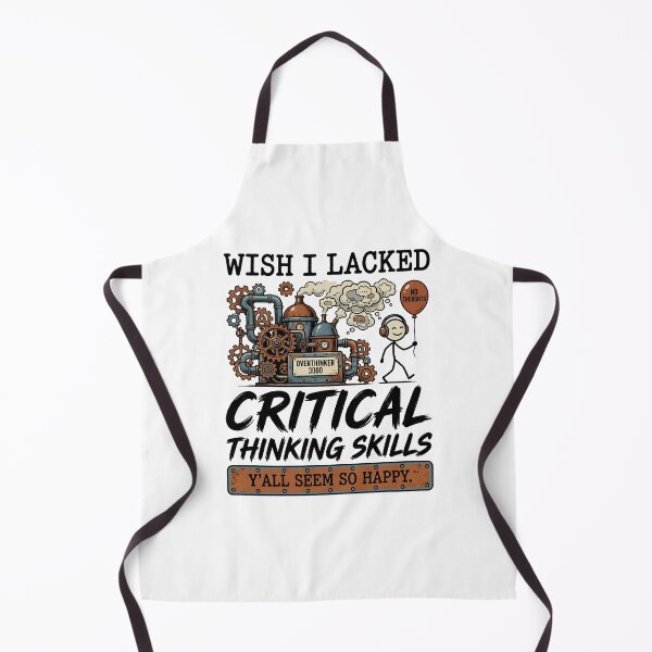 Item preview, Wish I Lacked Critical Thinking Skills Y'all Seem So Happy Funny Meme designed and sold by get55shirt.