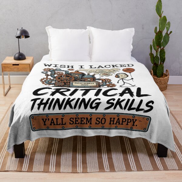 Item preview, Wish I Lacked Critical Thinking Skills Y'all Seem So Happy Funny Meme designed and sold by get55shirt.