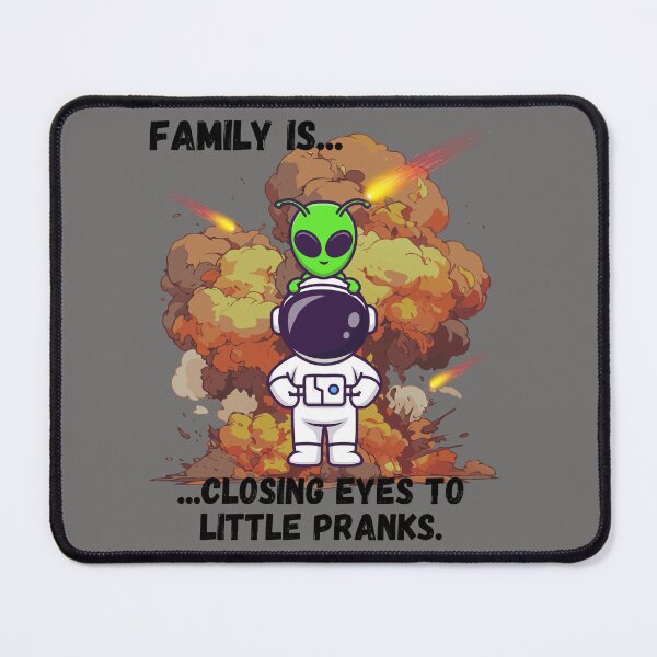 Item preview, Family Is Closing Eyes To Little Pranks Space Art designed and sold by AhmadAnnaPrints.