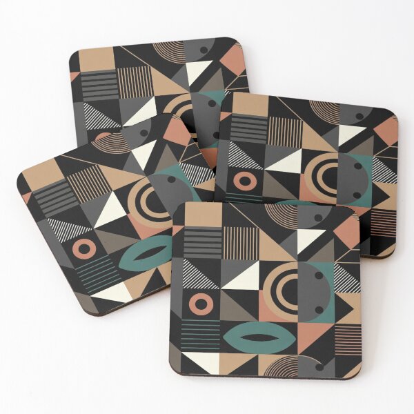 Item preview, Bauhaus Geometric Pattern Mid Century Modern Abstract designed and sold by KDesingArt.