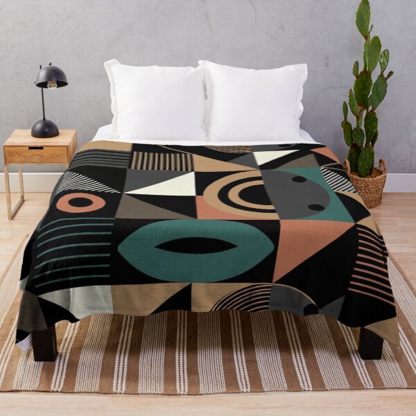 Item preview, Bauhaus Geometric Pattern Mid Century Modern Abstract designed and sold by KDesingArt.