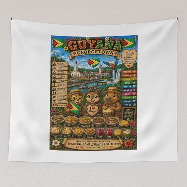 Item preview, Guyana Georgetown – Forests, Waterfalls and Hospitality designed and sold by Cifi64.