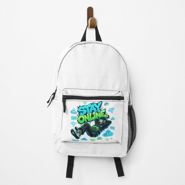 Item preview, STAY ONLINE Gaming Sticker | Neon Cyber Gamer Streetwear Design designed and sold by Stylestickers55.