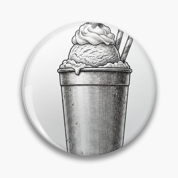 Item preview, Sundae - Realistic Black and White designed and sold by Minimalisticaly.